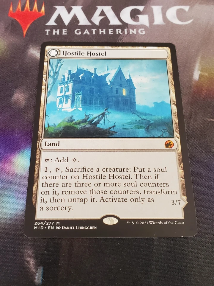 Mtg. Hostile Hostel. Innistrad Midnight Hunt. Light Play  - Image 1 of 1