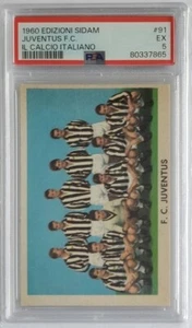 1960 Edizioni Sidam Juventus Calcio Italiano #91 PSA 5 - Picture 1 of 2