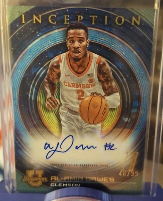 2022-23 Bowman Inception University Al-Amir Dawes Auto 48/99 - Image 1 of 4