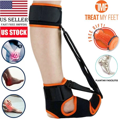 Plantar Fasciitis Night Splint Drop Foot Pain Relief Ankle Brace Support Strap - Image 1 of 4