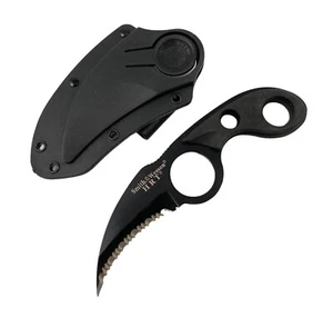 Smith & Wesson HRT Knife, Serrated Karambit Claw, EDC Neck Knife w Badge Sheath - Picture 1 of 11