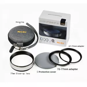NiSi Close Up Lens Kit 77mm with 67 and 72mm Step Up Adapter Rings - Picture 1 of 9
