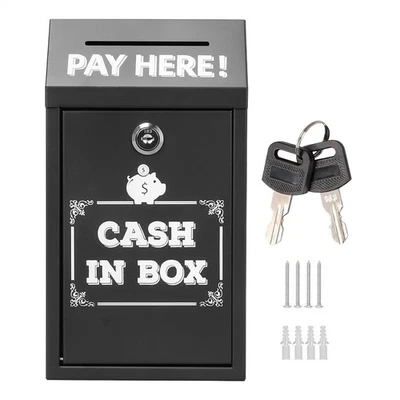 Safe Money Collection Box,Metal Donation Box with Lock,Money Drop Box  - Image 1 of 4
