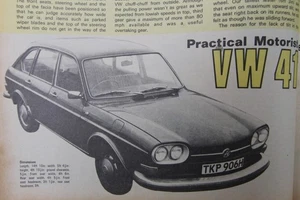 Original PRM 1970 extracted mag road test: VW VOLKSWAGEN 411 LE de luxe - Picture 1 of 2