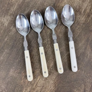 Washington Forge WF Mardi Gras Stainless Flatware Ivory Set of 4 Tablespoons - Picture 1 of 6