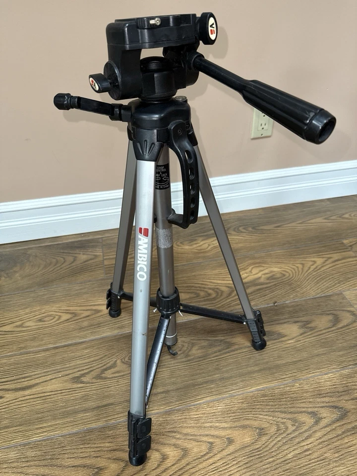Camera Tripod Ambico V-0551 Camera Tripod Portable 62 Inch - Image 1 of 4