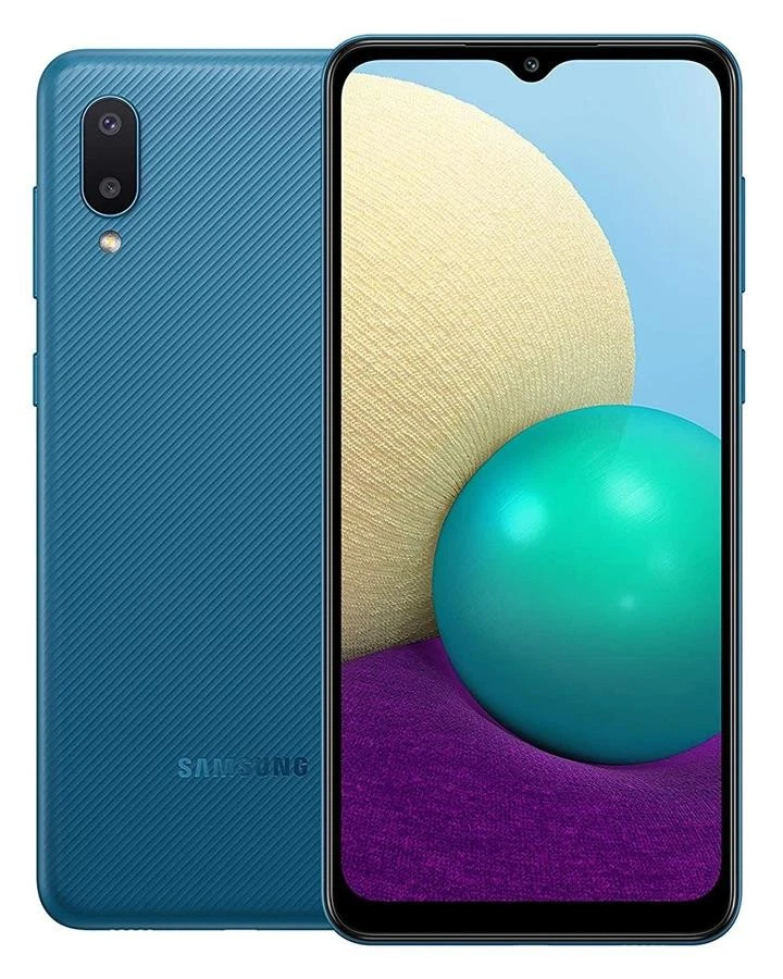 Samsung Galaxy A02 SM-A022F Dual Sim Blau 15,24cm (6,5Zoll) 64GB/3GB Android NEU - Bild 1 von 1