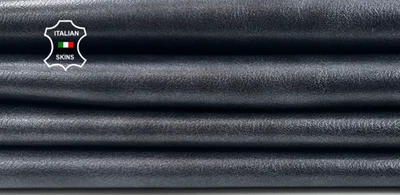 GUNMETAL GREY FOGGY DISTRESSED ROUGH Goatskin Leather 2 skins 7+sqf 1.1mm #C5457 - Image 1 of 4