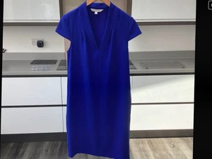Fenn Wright Manson dress,size 8, blue,V neck,midi length, Vgc - Picture 1 of 7