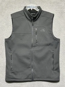 The North Face Vest Mens L Large Gray Windwall Fleece Lined Softshell Full Zip - Picture 1 of 13