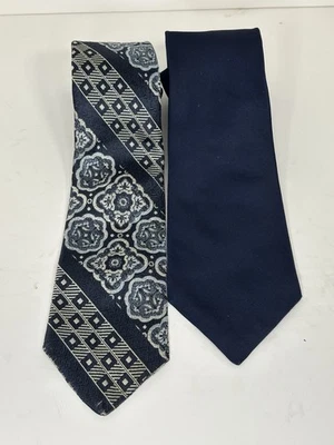 Pierre Cardin, Vintage Silk Ties, Lot Of 2, Solid & Pattern - Image 1 of 4