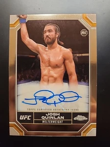 Josh Quinlan 2024 Topps Chrome UFC RC Rookie Autograph Signed Auto #CRA-JQU - Picture 1 of 4