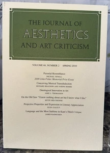 The Journal Of Aesthetics And Art Form: Vol 68, No. 2 - Spring 2010 - Imagen 1 de 3