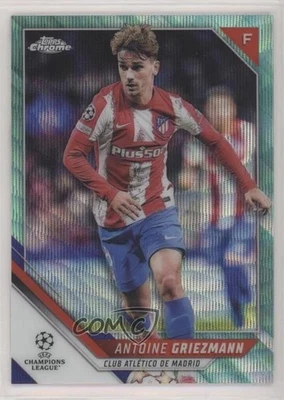 2021-22 Topps Chrome UCL Aqua Wave Refractor /199 Antoine Griezmann #171 - Image 1 of 2