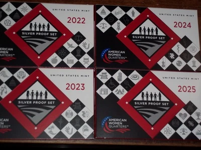 2022, 2023, 2024, 2025 AWQ Silver Proop Sets - Image 1 of 2
