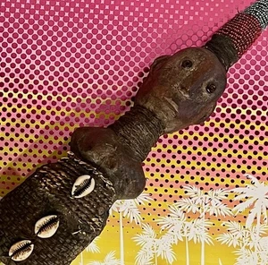 African Mounted Nyamwezi Mwana Hiti Fertility Doll Tanzania - Picture 1 of 13