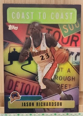 2002-03 Topps Chrome - Coast to Coast Jason Richardson #CC18 Refractor - Image 1 of 2