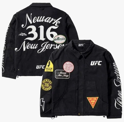 Chaqueta UFC 316 Newark NJ Negra Adulto XXL Edición Limitada Nueva Con Etiquetas Foto 1 de 3