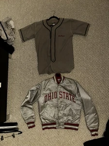 Vintage Ohio State Starter Jacket & Baseball Jersey Bundle Men’s Small/Medium - Picture 1 of 7