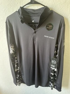 Men’s M Penn State Nittany Lions OHT Military Digi Camo 1/4 Zip Light Jacket NWT - Picture 1 of 5