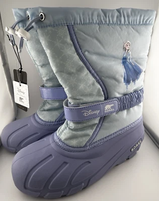  Bota de Nieve Sorel Frozen 2 Elsa Flurry con Forro Extraíble - ~ Juvenil Talla 6 NUEVA EN CAJA Foto 1 de 4