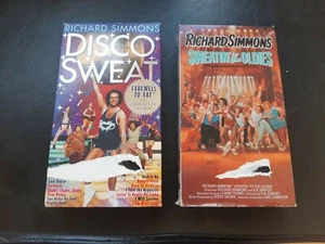 Richard Simmons VHS tapes Disco Sweat Sweatin' to Oldies Workout Fast US Ship - Imagen 1 de 10