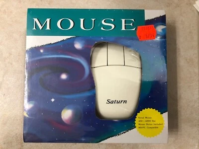 New In Box Vintage Saturn LE170 Serial Hi-Resolution Mouse MS/PC Compatible - Image 1 of 3