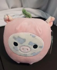 Squishmallow KellyToy “Rosie” the Pig in peach costume Pink 7.5 Inches Plush - Picture 1 of 6