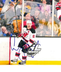Signed  8x10 ANDY GREENE  New Jersey Devils Photo - COA - Picture 1 of 1