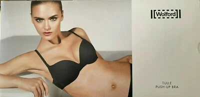  Sujetador push-up de tul Wolford talla 75D EE. UU.: 34D color: negro estilo 69572 Foto 1 de 3
