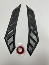 Carbon Fiber 2pcs Car Side Fender Vent Air Wing Cover Trim Exterior Accessories