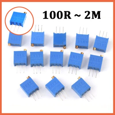 3296W Multiturn Variable Resistors Potentiometer Preset Trimmer Pot 100R ~ 2M - Image 1 of 4