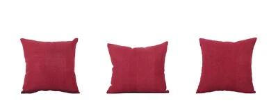 Turkoman Silk Pillow Cover SET of 3 pcs 13.78" x 13.78" Old Fast Shipment 08658 - Image 1 of 4