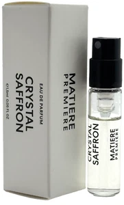 MATIERE PREMIERE CRYSTAL SAFFRON EAU DE PARFUM VIAL SPRAY UNISEX 0.05 Oz SAMPLE! - Picture 1 of 10