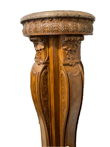 Marble Top Wooden Pillar Cover