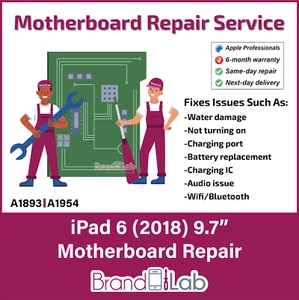 Apple iPad 6 (2018) 9.7” Motherboard REPAIR SERVICE - Afbeelding 1 van 1