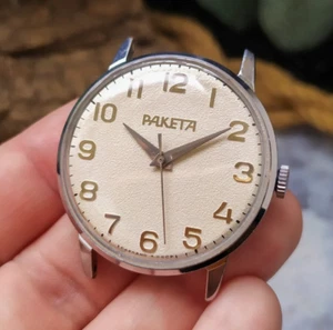 Watch Raketa USSR Vintage mechanical men's wrist watch Soviet watch - Picture 1 of 12