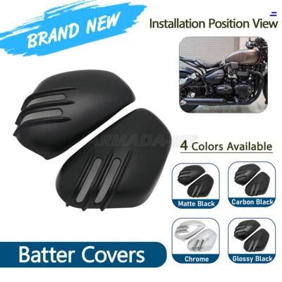 2017-2022 Frame Side Battery Fairing Cover For TRIUMPH Bobber Black Speedmaster - Image 1 of 4