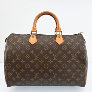 Auth LOUIS VUITTON Monogram Speedy 35 Hand Bag M41524 LV F2681RG705 - Picture 1 of 23