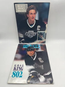 DOS ediciones de revistas de hockey Beckett #1 1990 y #42 1994 portadas de Wayne Gretzky - Imagen 1 de 7
