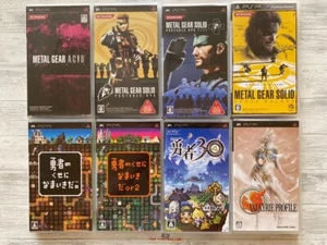 SONY PSP Metal Gear Solid Yusha no Kuseni Namaikida & Yusha30 & Valkyrie Profile - Picture 1 of 18