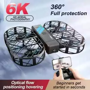 RC Drone 6K Pocket Remote Control Helicopter Rc Plane Foldable Quadcopter Toy - Picture 1 of 23