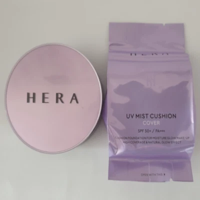 Hera UV Mist Cushion No.21 15g x 2 set SPF 50+ PA+++ Korea Cosmetic Moisturizing - Image 1 of 4