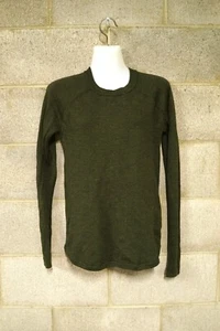 lululemon olive green merino wool midweight jumper...size 6…vgc... - Picture 1 of 4