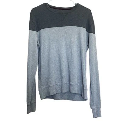 Victorinox Hombre Gris Bloque de Color Manga Larga Camiseta Talla M Algodón Tejido Pullover Foto 1 de 4