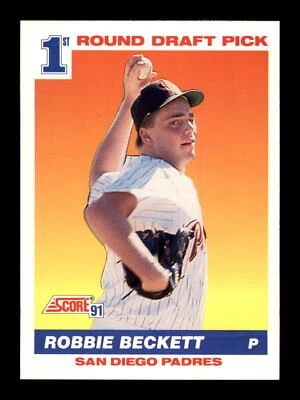 1991 Score #673 Robbie Beckett RC San Diego Padres - Image 1 of 2