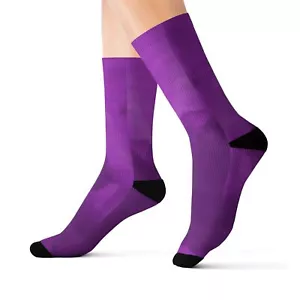 Calcetines de sublimación púrpura orquídea profunda - Imagen 1 de 13