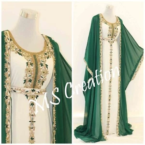 Sale Moroccan Dubai Elegant Embroidered Caftans Perfect for Any Occasion BY MS - Picture 1 of 5