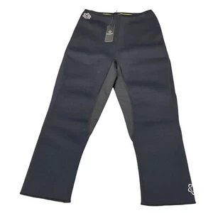 Zaggora London Hot Yoga Capri Pants Womens M Black Neoprene Thermo Weight Loss - Picture 1 of 20