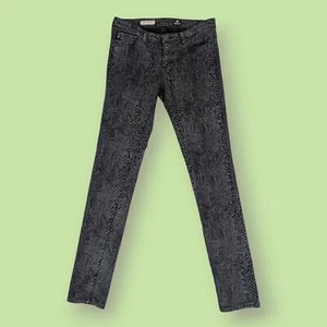 AG The Legging Super Skinny Schwarz Schlangenmuster 28 - Bild 1 von 5